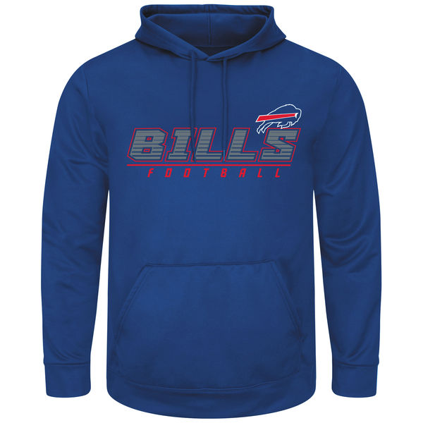 Men Buffalo Bills Majestic Punt Return Pullover Hoodie Royal